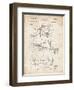 PP454-Vintage Parchment Basketball Adjustable Goal 1962 Patent Poster-Cole Borders-Framed Giclee Print