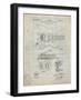 PP46 Antique Grid Parchment-Borders Cole-Framed Giclee Print