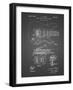 PP46 Black Grid-Borders Cole-Framed Giclee Print