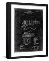 PP46 Black Grunge-Borders Cole-Framed Giclee Print