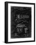 PP46 Black Grunge-Borders Cole-Framed Giclee Print