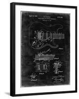 PP46 Black Grunge-Borders Cole-Framed Giclee Print
