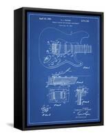 PP46 Blueprint-Borders Cole-Framed Stretched Canvas