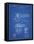 PP46 Blueprint-Borders Cole-Framed Stretched Canvas