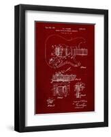 PP46 Burgundy-Borders Cole-Framed Premium Giclee Print