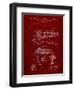 PP46 Burgundy-Borders Cole-Framed Giclee Print