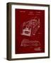 PP462-Burgundy Firetruck 1939 Two Image Patent Poster-Cole Borders-Framed Giclee Print