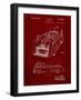 PP462-Burgundy Firetruck 1939 Two Image Patent Poster-Cole Borders-Framed Giclee Print