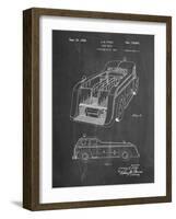 PP462-Chalkboard Firetruck 1939 Two Image Patent Poster-Cole Borders-Framed Giclee Print