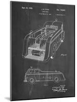 PP462-Chalkboard Firetruck 1939 Two Image Patent Poster-Cole Borders-Mounted Giclee Print