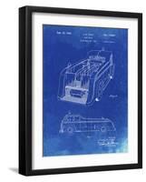 PP462-Faded Blueprint Firetruck 1939 Two Image Patent Poster-Cole Borders-Framed Giclee Print