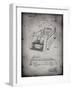 PP462-Faded Grey Firetruck 1939 Two Image Patent Poster-Cole Borders-Framed Giclee Print