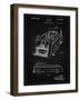 PP462-Vintage Black Firetruck 1939 Two Image Patent Poster-Cole Borders-Framed Giclee Print