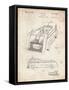 PP462-Vintage Parchment Firetruck 1939 Two Image Patent Poster-Cole Borders-Framed Stretched Canvas