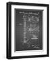 PP47 Black Grid-Borders Cole-Framed Premium Giclee Print