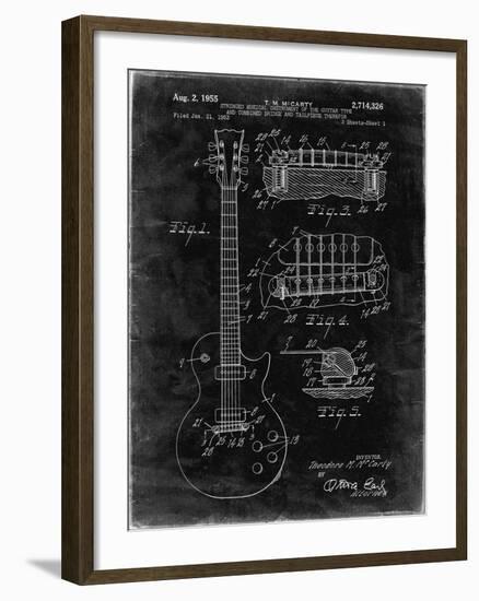 PP47 Black Grunge-Borders Cole-Framed Giclee Print