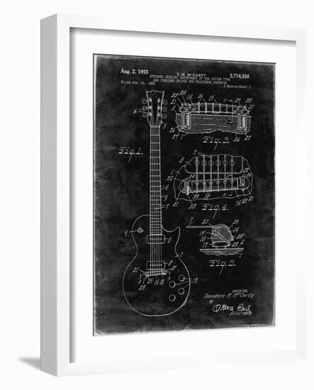 PP47 Black Grunge-Borders Cole-Framed Giclee Print