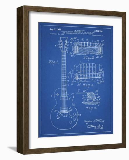 PP47 Blueprint-Borders Cole-Framed Giclee Print