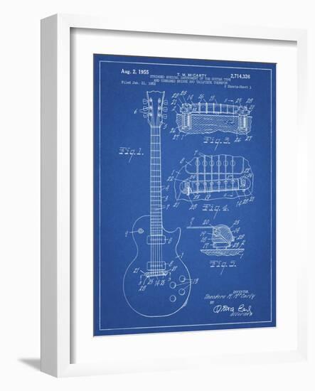 PP47 Blueprint-Borders Cole-Framed Giclee Print