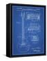 PP47 Blueprint-Borders Cole-Framed Stretched Canvas