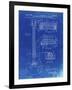 PP47 Faded Blueprint-Borders Cole-Framed Giclee Print