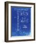 PP47 Faded Blueprint-Borders Cole-Framed Giclee Print