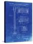 PP47 Faded Blueprint-Borders Cole-Stretched Canvas