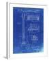 PP47 Faded Blueprint-Borders Cole-Framed Giclee Print