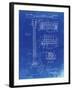 PP47 Faded Blueprint-Borders Cole-Framed Giclee Print