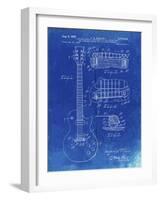PP47 Faded Blueprint-Borders Cole-Framed Giclee Print