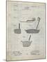 PP475-Antique Grid Parchment Antique Golf Putter 1903 Patent Poster-Cole Borders-Mounted Giclee Print