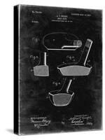 PP475-Black Grunge Antique Golf Putter 1903 Patent Poster-Cole Borders-Stretched Canvas