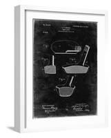 PP475-Black Grunge Antique Golf Putter 1903 Patent Poster-Cole Borders-Framed Giclee Print