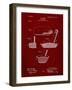 PP475-Burgundy Antique Golf Putter 1903 Patent Poster-Cole Borders-Framed Giclee Print