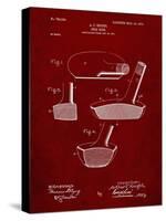 PP475-Burgundy Antique Golf Putter 1903 Patent Poster-Cole Borders-Stretched Canvas