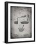 PP475-Faded Grey Antique Golf Putter 1903 Patent Poster-Cole Borders-Framed Giclee Print