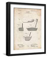 PP475-Vintage Parchment Antique Golf Putter 1903 Patent Poster-Cole Borders-Framed Giclee Print