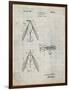 PP476-Antique Grid Parchment Surface Fishing Lure Patent Poster-Cole Borders-Framed Premium Giclee Print