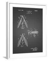 PP476-Black Grid Surface Fishing Lure Patent Poster-Cole Borders-Framed Giclee Print