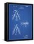 PP476-Blueprint Surface Fishing Lure Patent Poster-Cole Borders-Framed Stretched Canvas