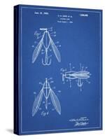 PP476-Blueprint Surface Fishing Lure Patent Poster-Cole Borders-Stretched Canvas