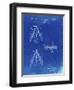 PP476-Faded Blueprint Surface Fishing Lure Patent Poster-Cole Borders-Framed Giclee Print