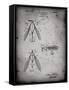 PP476-Faded Grey Surface Fishing Lure Patent Poster-Cole Borders-Framed Stretched Canvas