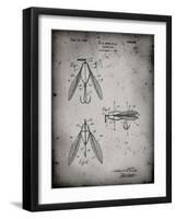 PP476-Faded Grey Surface Fishing Lure Patent Poster-Cole Borders-Framed Giclee Print