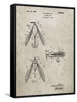 PP476-Sandstone Surface Fishing Lure Patent Poster-Cole Borders-Framed Stretched Canvas