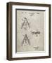 PP476-Sandstone Surface Fishing Lure Patent Poster-Cole Borders-Framed Giclee Print