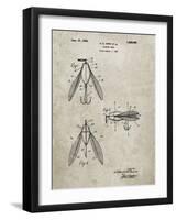 PP476-Sandstone Surface Fishing Lure Patent Poster-Cole Borders-Framed Giclee Print