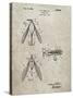 PP476-Sandstone Surface Fishing Lure Patent Poster-Cole Borders-Stretched Canvas