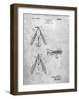 PP476-Slate Surface Fishing Lure Patent Poster-Cole Borders-Framed Giclee Print