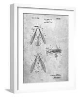 PP476-Slate Surface Fishing Lure Patent Poster-Cole Borders-Framed Giclee Print